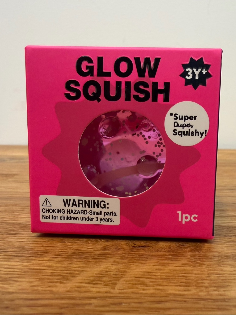 J’adore Glow Squish Squishy Sensory Toy Squeezy Fidget Pink